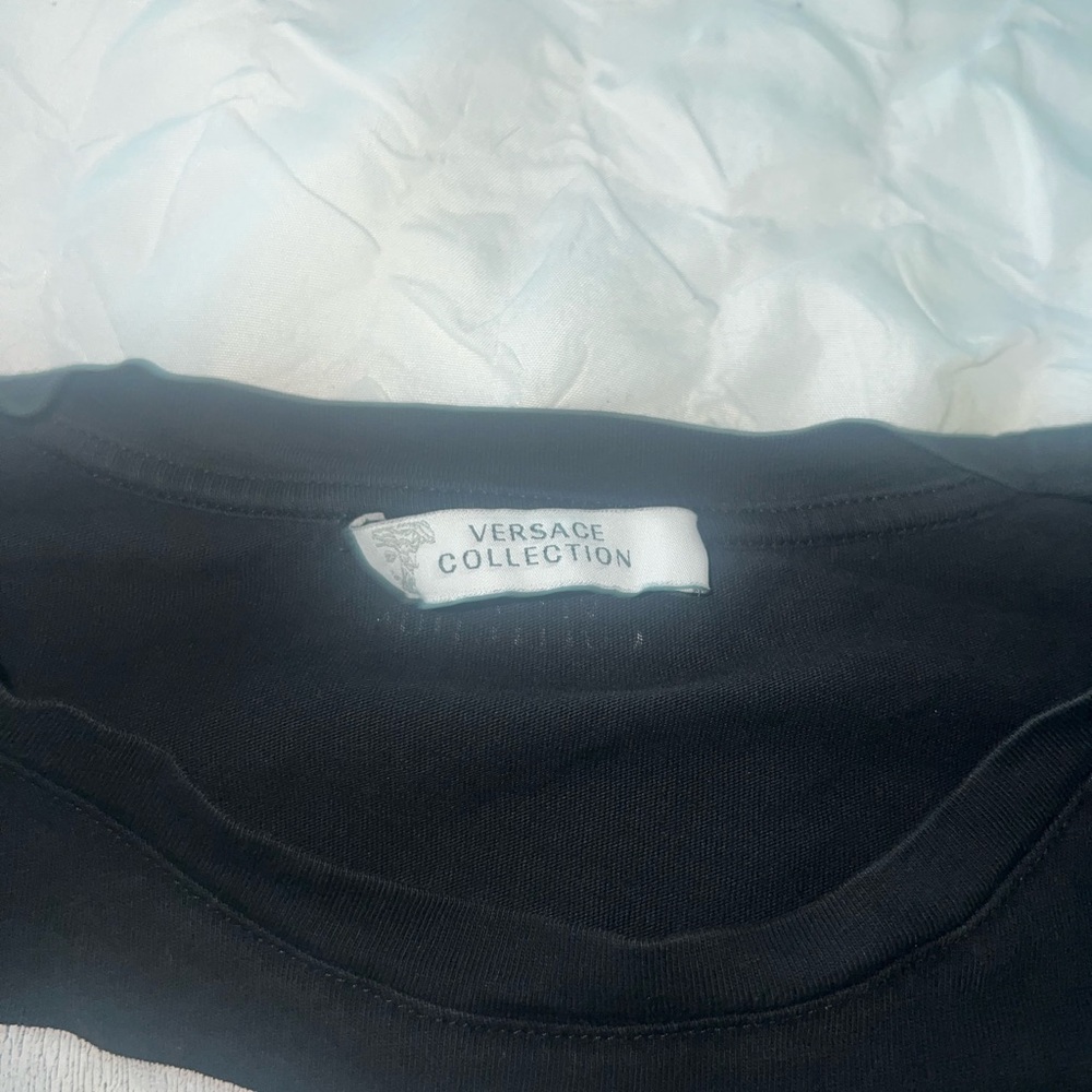 Versace Black and White Graphic Men's T-Shirt - Picture 2 of 2